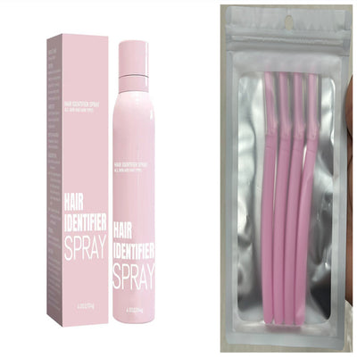 Hair Identifier & Moisturizing Spray Set – Smooth Face Shaving & Dermaplaning Skincare